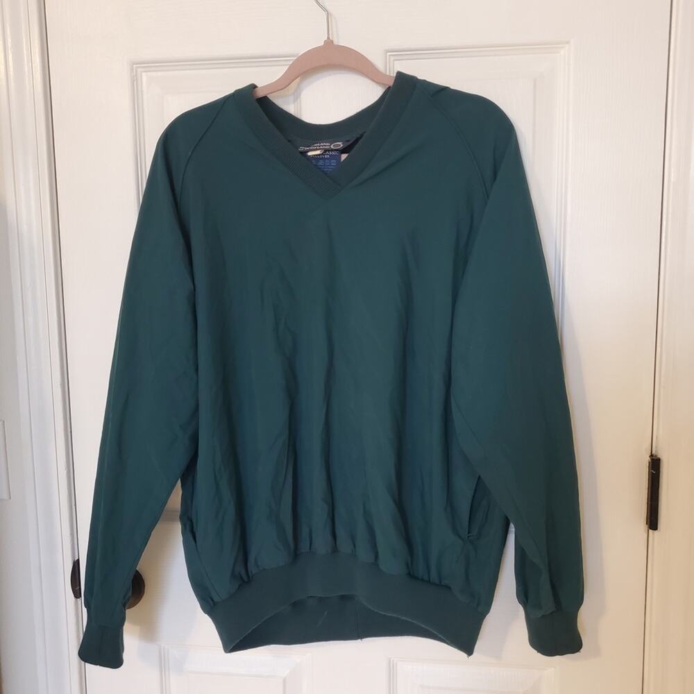 Sunderland of Scotland Forest Green Ladies Classic Pullover with Pockets Vintage